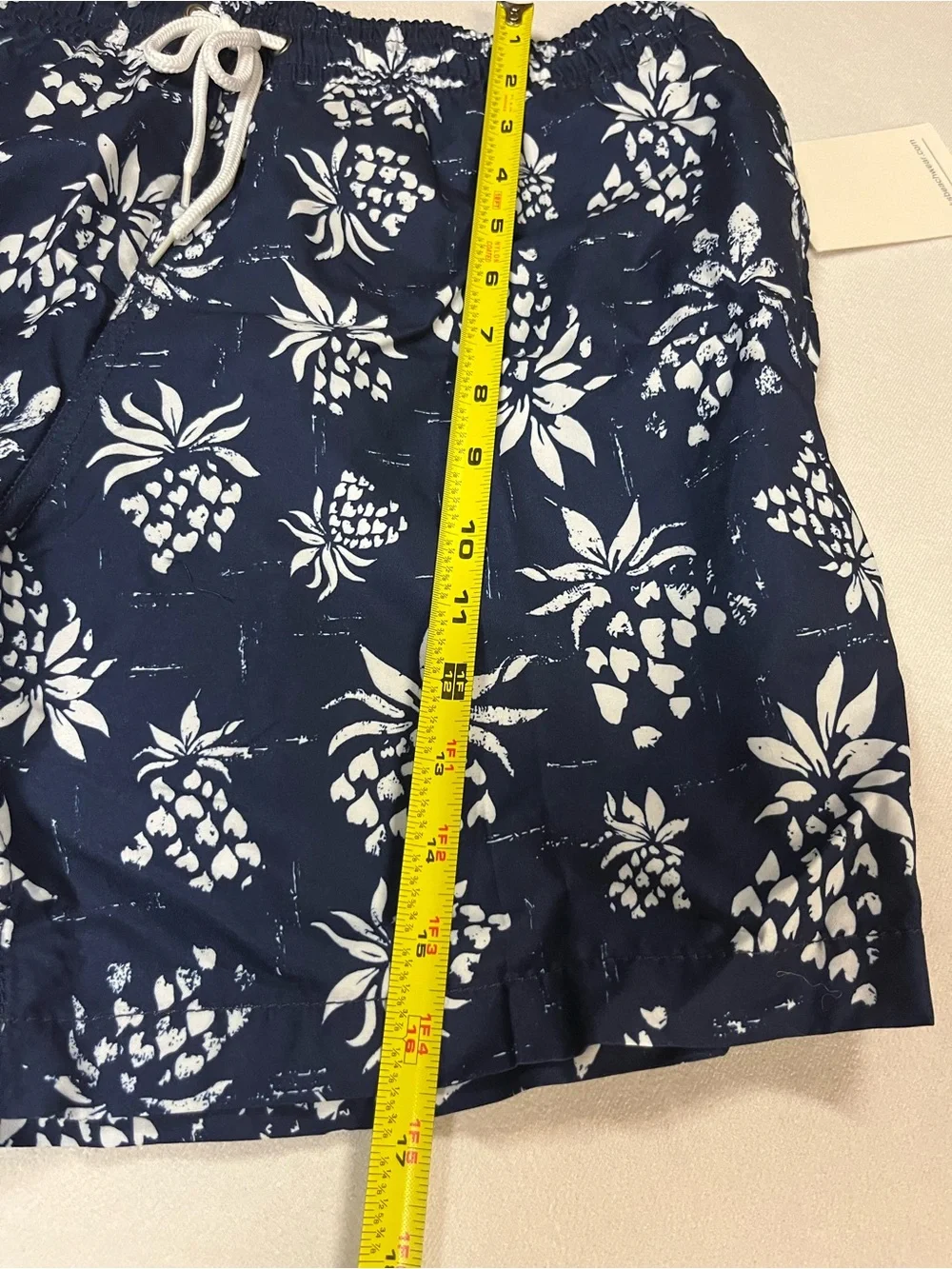 Trunks Surf & Swim Co Sano Pineapple Swim Trunks Men’s L NWT Quick Dry Navy